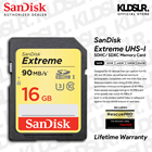 SanDisk 16GB Extreme UHS-I SDHC Memory Card (SDSDXNE-016G-GNCIN)